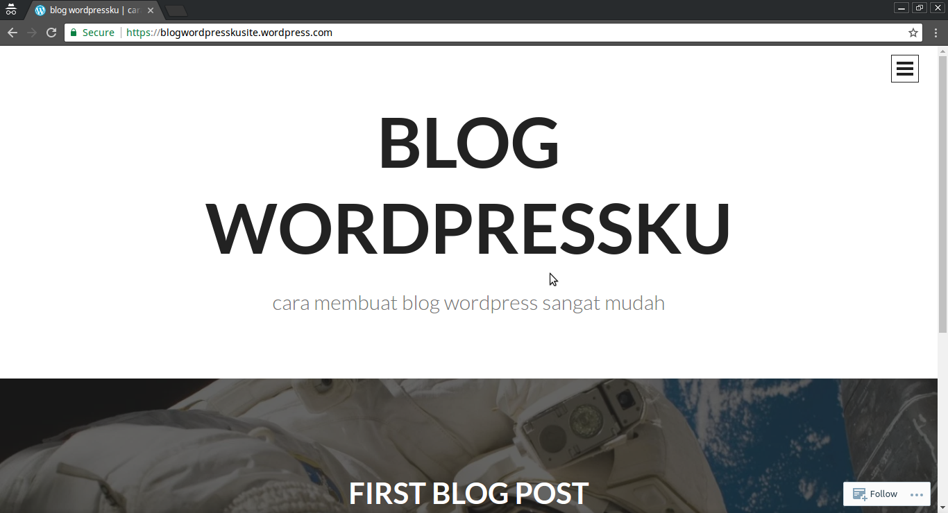 cara membuat blog website wordpress