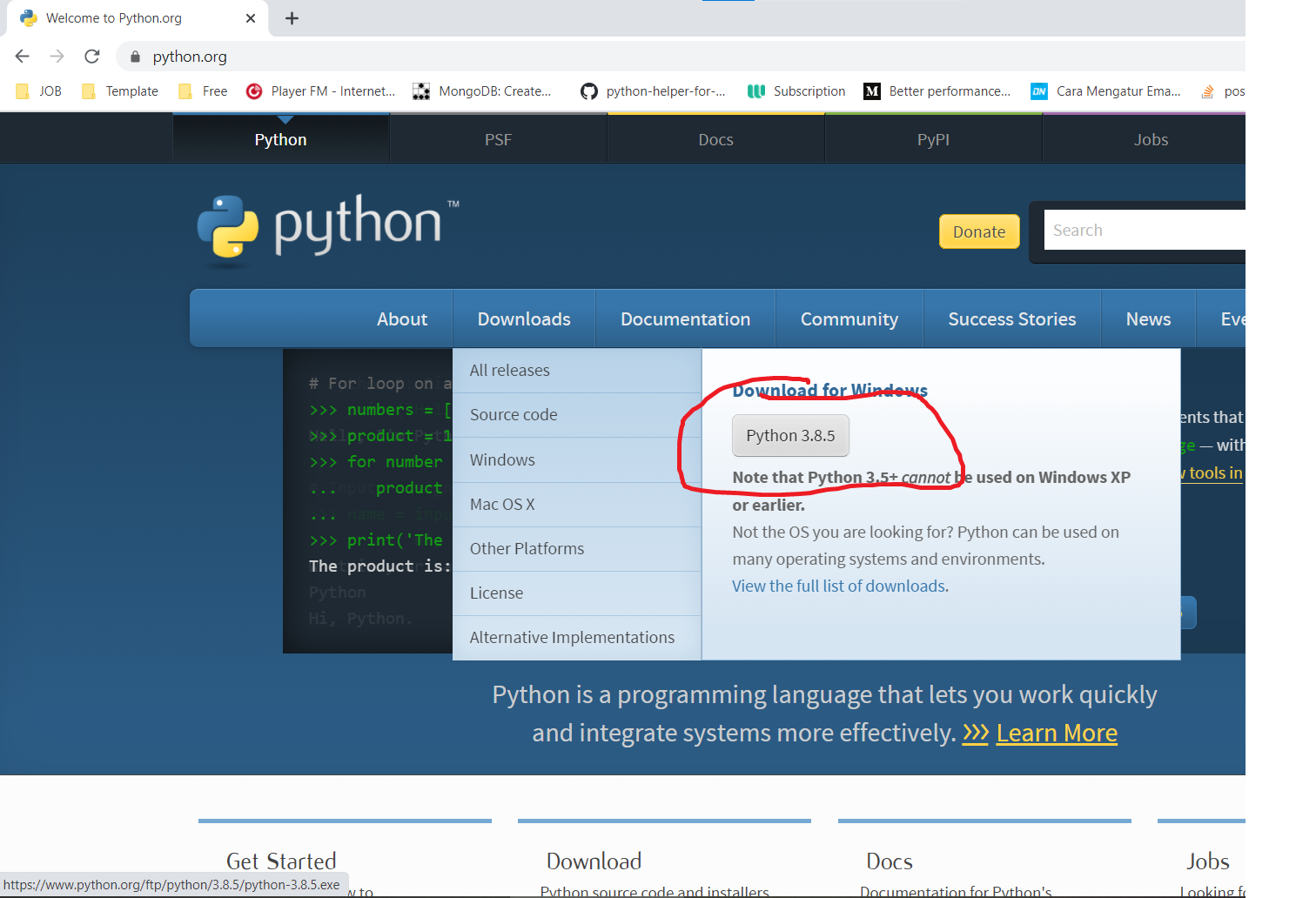 cara menggunakan dan menjalankan python di cmd windows - 1