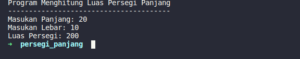 Menghitung Luas Persegi Panjang Java - Pesona Informatika