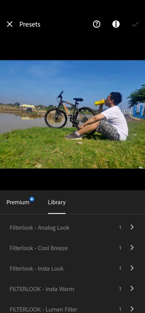 Cara memasukan preset lightroom cc android